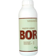 Borlu Çinkolu Sıvı Gübre Bor Noksanlığında Şekil Düzgünlüğü Sağlar Çiçek Meyve Tutumu Polen Oluşumu 1 Litre