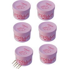 Epilla Pudralı Tek Kullanımlık Kutu Konserve Ağda 50 ml 6 Adet