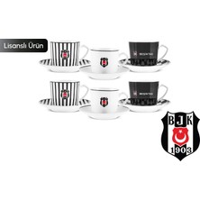 Karaca x Beşiktaş Lisanslı 6 Kişilik Kahve Fincan Takımı 80 M