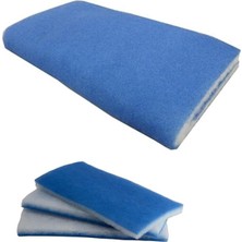 Faf Fresh Air Filter Akvaryum Temizlik Filtresi Mavi Beyaz Elyaf Çift Katmanlı Biyolojik Arıtma Filtre Paketi (20 x 100 x 2 cm 2 Adet)