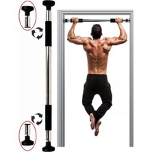 Leyaton Barfiks Çubuğu 60-100 cm Çift Süngerli Ayarlanabilir Barfiks Çekme Demiri Barfiks Aleti