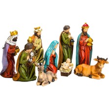 Kurt S. Adler 10 Ila 12,5 cm Reçine Masa Parçası Doğuş, 9'lu Set