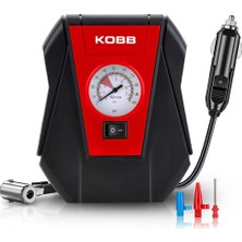 Kobb KB100 12VOLT 100 Psı Analog Göstergeli Hava Pompası, Kırmızı/siyah