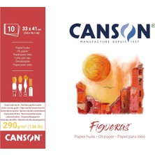Canson 200857222 Figueras – Oelmalpapier, 33 x 41 Cm, Doğal Beyaz