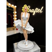 Craftel Marilyn Monroe Figür 13CM - Hobi Koleksiyonluk Hediyelik Figür 3D El Boyaması Masaüstü Dekor