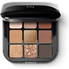Kıko Milano Glamour Multi Finish Eyeshadow Palette 02 / 9 Göz Farı Içeren Palet, Farklı Bitirmelerle