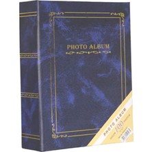 Rabsev 13X18CM 100 Fotoğraf Kapasiteli Ciltbezli Lüks Fotoğraf Albümü (Mavi)