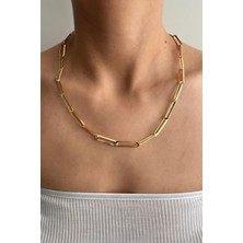 Rmy Moda Kadın Gold Ataç Zincir Kolye