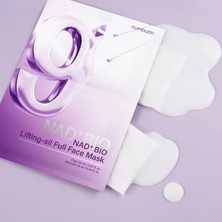Numbuzin No.9+ Nad+ Bio Lifting Full Face Mask Peptid & Kolajen Destekli Iki Parçalı Yüz Şekillendirici Maske + Lifting Band Kore Cilt Bakım Maskesi