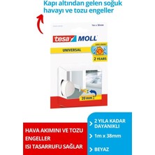 Mollgenel Amaçlı Kapı-Zemin Arası Köpük, Beyaz, 1m x 38MM