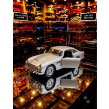 Oyuncak Sahili Aston Martın DB5 Metal Araba 1963 Model 12.5cm Orjnal Diecast Collecton Martin Çekbırak Metalic Silver