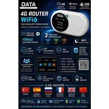 Dataforce 4g Modem-Wifi-6 M10PRO Sim Kartlı Taşınabilir Router