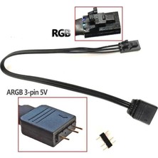 Mucize 3pın Rgb - Standart Argb 3-Pın 5V Adaptör Konnektörü Rgb Kablosu 25CM
