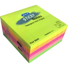 Mas 130000366600 Yapışkanlı Not Kağıdı, Sarı, Turuncu, Açık Pembe, Koyu Pembe, Yeşil