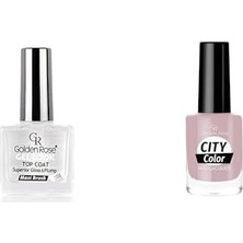 Golden Rose Gel Look Top Coat & Oje Seti