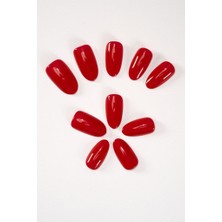 Pop Beauty Takma Tırnak Seti & Zararsız Yapıştırıcı Nar Çiçeği