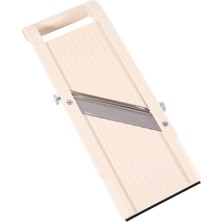 Benriner Pressioneller Japon Super Mandolin Sebze Rendesi 95 mm Kesme Genişliği 3 Farklı Değiştirilebilir Bıçak Ağzı Paslanmaz Çelik ve Parmak Koruması Sebze Spagetti