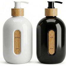 Deconox 500 ml Cam Sıvı Sabunluk - Bambu Pompalı ve Etiketli Şık Tasarım (1 Adet) Asorit Gönderim