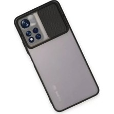 Xiaomi Redmi Note 11T Kılıf Palm Buzlu Kamera Sürgülü Silikon - Siyah