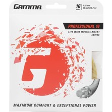 Gamma Sports Live Wire Tenis Raketi Teli Multifilament Serisi – Olağanüstü Güç ve Daha Iyi Kontrol Için Yumuşak Destekli His, Kola Nazik Davranır – 16L, 17 Veya 18 Ölçü (Doğal)
