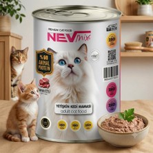 Nevmix Dana Etli Yetişkin Kedi (Yaş) Konserve Maması (415 Gr.) x 24 Adet
