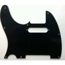 Puandorg Telecaster Pickguard Siyah Renk 3 Katlı 8 Delik