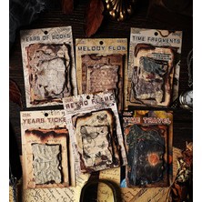 Vintage Tarzı Retro Scrapbook Kağıt Seti (28 Parça)