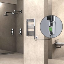 Haiti Elektrikli Havlupan 400X700 Düz Krom (On/off Düğmeli) 200 Watt
