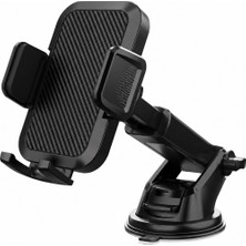  araç telefon tutucu vakumlu – 360° dönebilen, güçlü vantuzlu, ayarlanabilir universal cep telefonu standı