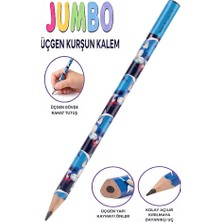 Sonic Jumbo Kurşun Kalem 1 Adet Fatih Üçgen Başlangıç Kalemi Siyah Ilk Kalemim Jumbo Kalın Kalem Kolay Tutuş