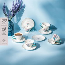 Emsan Buket 6 Kişilik New Bone Kahve Fincan Takımı 80 ml