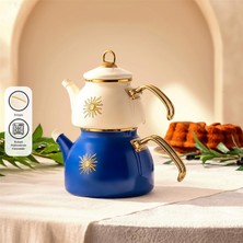 Emsan Solemar Emaye Midi Çaydanlık Takımı 1,1l & 2,3l
