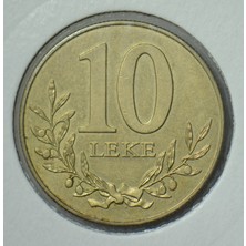 Banknoting Arnavutluk 10 Lek 1996 Leuchtturm Kapamada.