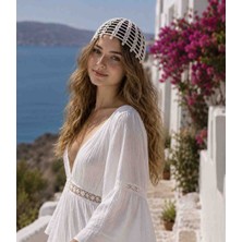 Elaraknits Handmade Deniz Kabuğu Detaylı Yazlık File Bere