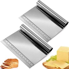 Jouis Hamur Kesici Çelik,metal Hamur Sıyrıcı,pasta Sıyırma Aparatı,hamur Dilimleyici,pasta ve Pastacılık Için Çelik Şekillendirici ve Hamur Porsiyonlayıcı