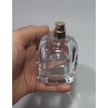 Wellline (1 Adet)Cam Yeniden Doldurulabilir Sprey Kolonya Parfüm Şişesi 100 ml -Boş Şişe Şeffaf Kapaklı