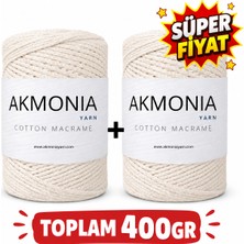 Akmonia Premium Makrome Ip 200GR x =400GR  Cotton Ip Pamuk Ip Dekorasyon Ip Çanta Ip