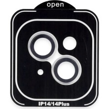 Mentra Online Joko Apple iPhone 14 Pvd Metal Kamera Lens Darbeye Dayanıklı Tam Uyumlu - Gümüş