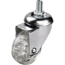 Mentra Online 302 - 50X20 mm Şeffaf Makaralı Vidalı Teker