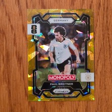 Panini Monopoly Prizm Paul Breitner Gold Cracked Ice Oyun Kartı No.63