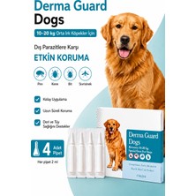 Lion Paw 10-20 kg Köpek Dış Parazit Ense Deri Damlası Pire Bit Kene Deri Bakımı Için Bitkisel Damla 4x2 ml