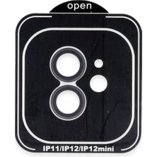 Mentra Online Joko Apple iPhone 11 Pvd Metal Kamera Lens Darbeye Dayanıklı Tam Uyumlu - Siyah