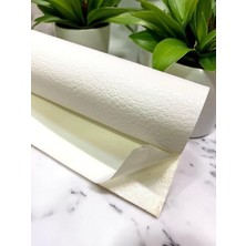 Varan Tekstil Yapışkanlı Beyaz Suni Deri 100 * 140 cm