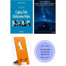 İnkılap Kitabevi Çağdaş Türk Edebiyatına Doğru - Mahir Ünlü + Kuzey Işıklarının Şarkısı + Telefon Tutucu