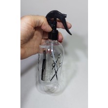 Wellline 1 Adet 500 ml Şeffaf Suluk Berber ve Kuaförler Için Boş Sprey Pet Şişe