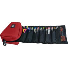 Jacbag Organızer Rulo Kalem Çantası (Kırmızı)