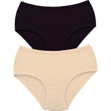 Asil Acar Home 2 Adet Tutku Kadın Yüksek Bel Bato Kalın Lastik Külot S2 - 3xl