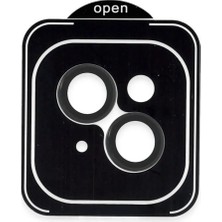 Mentra Online Joko Apple iPhone 13 Pvd Metal Kamera Lens Darbeye Dayanıklı Tam Uyumlu - Siyah