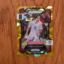 Panini Monopoly Prizm Landon Donovan Gold Cracked Ice Oyun Kartı No.48