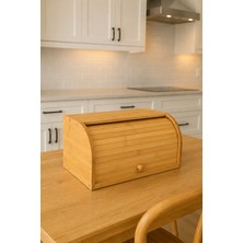 Empressco Doğal Bambu Ekmeklik, 38,5X23X19,5 Cm, Şık ve Fonksiyonel Tasarım